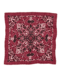 Classic Wool & Silk Bandana in Bordeaux - Bliss Boutiques