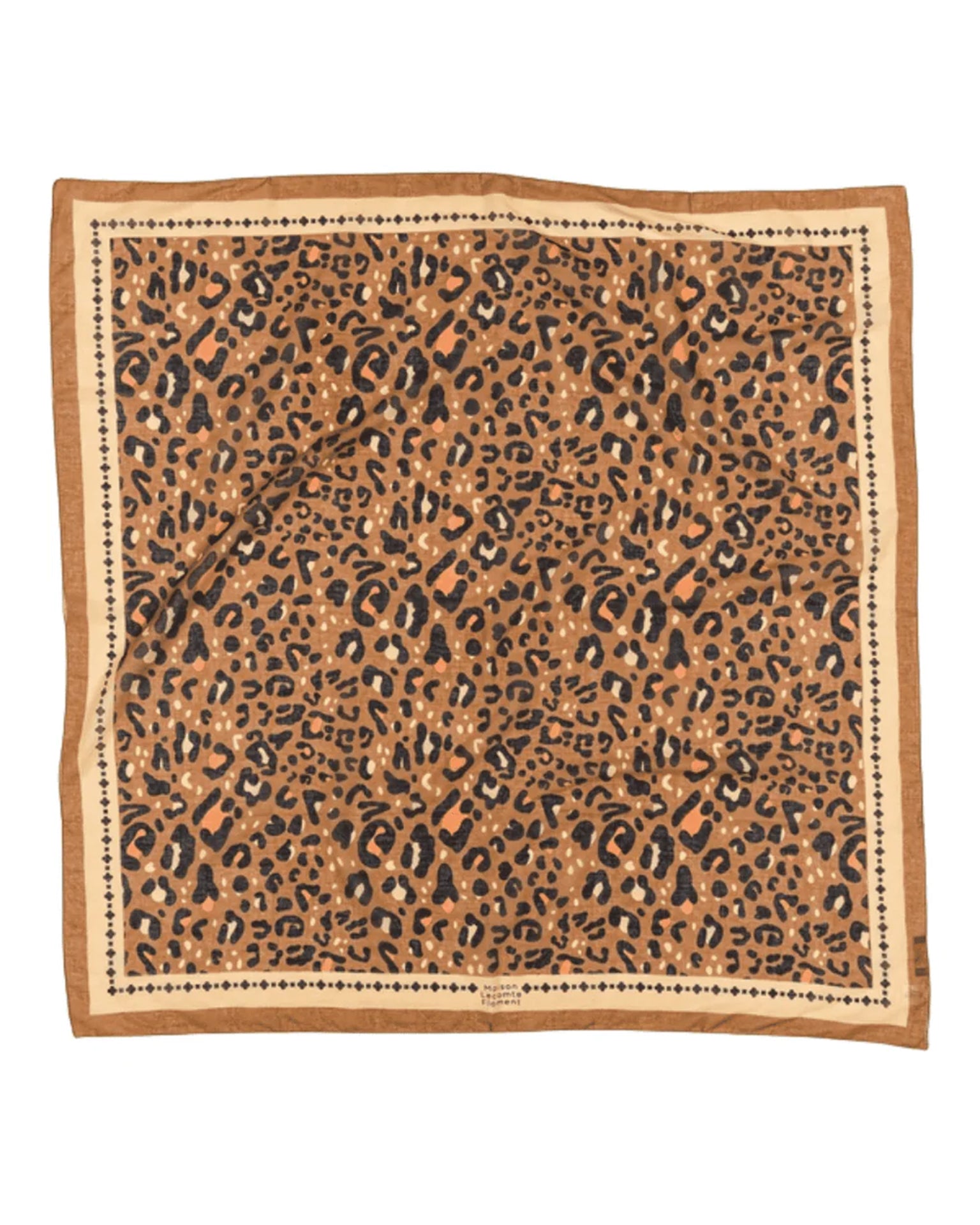 Maison Lecomte Flament Leo Cotton Bandana in Camel