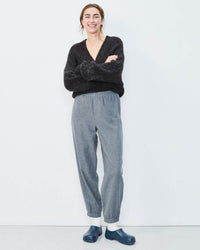 American Vintage East Open Cardigan in Anthracite Chine