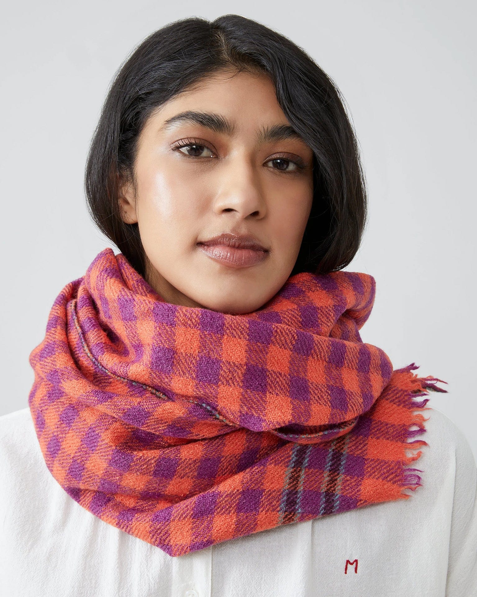 Moismont Paolo Wool Scarf No 703 in Poppy