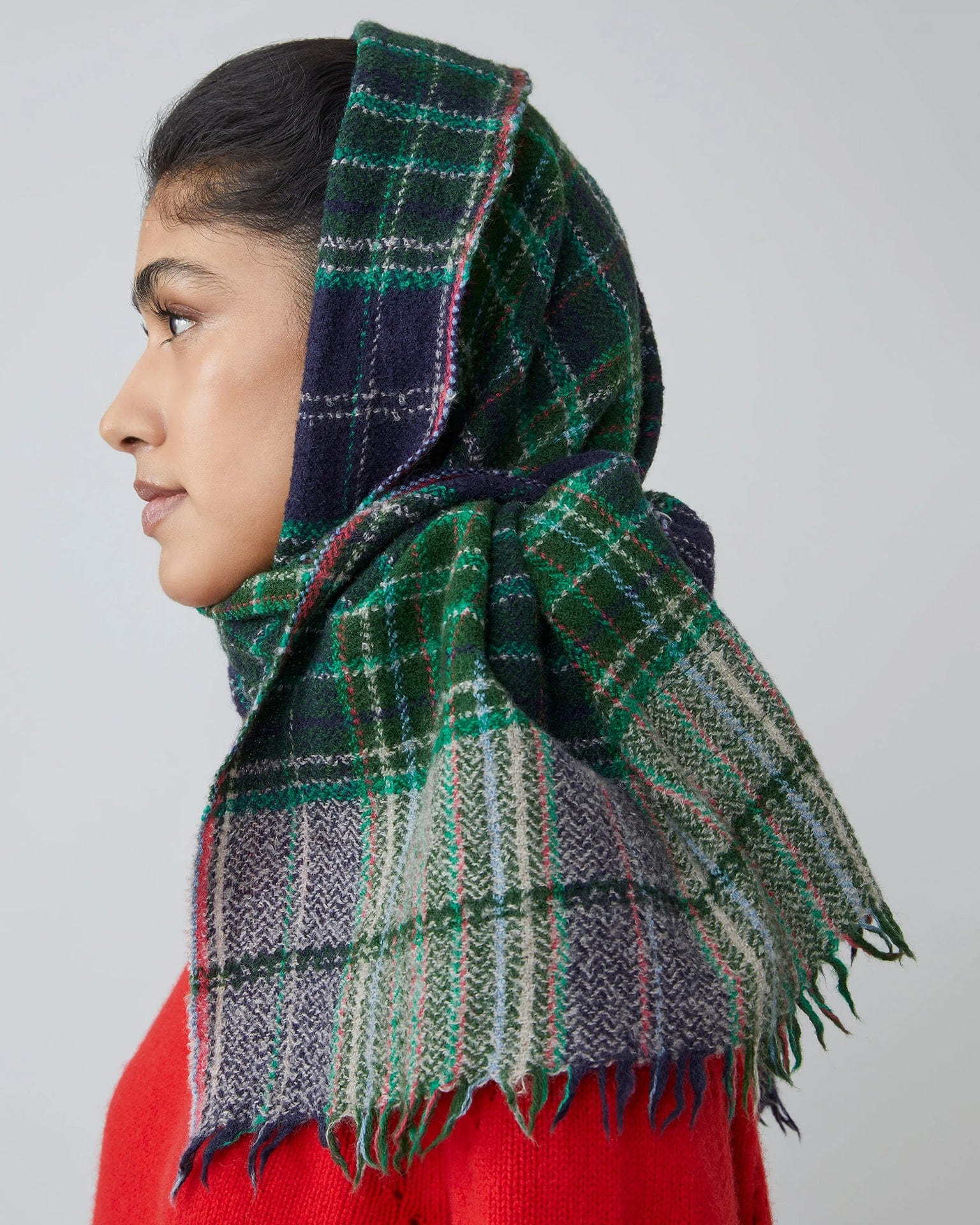 Moismont Accessories British Green Anderson Wool Scarf No 803 in British Green