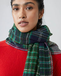 Moismont Accessories British Green Anderson Wool Scarf No 803 in British Green