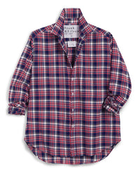 Frank & Eileen Eileen Relaxed Button Up Shirt in White Black & Red Plaid