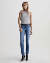 Mari Mid Rise Slim Straight in Tinseltown - Bliss Boutiques