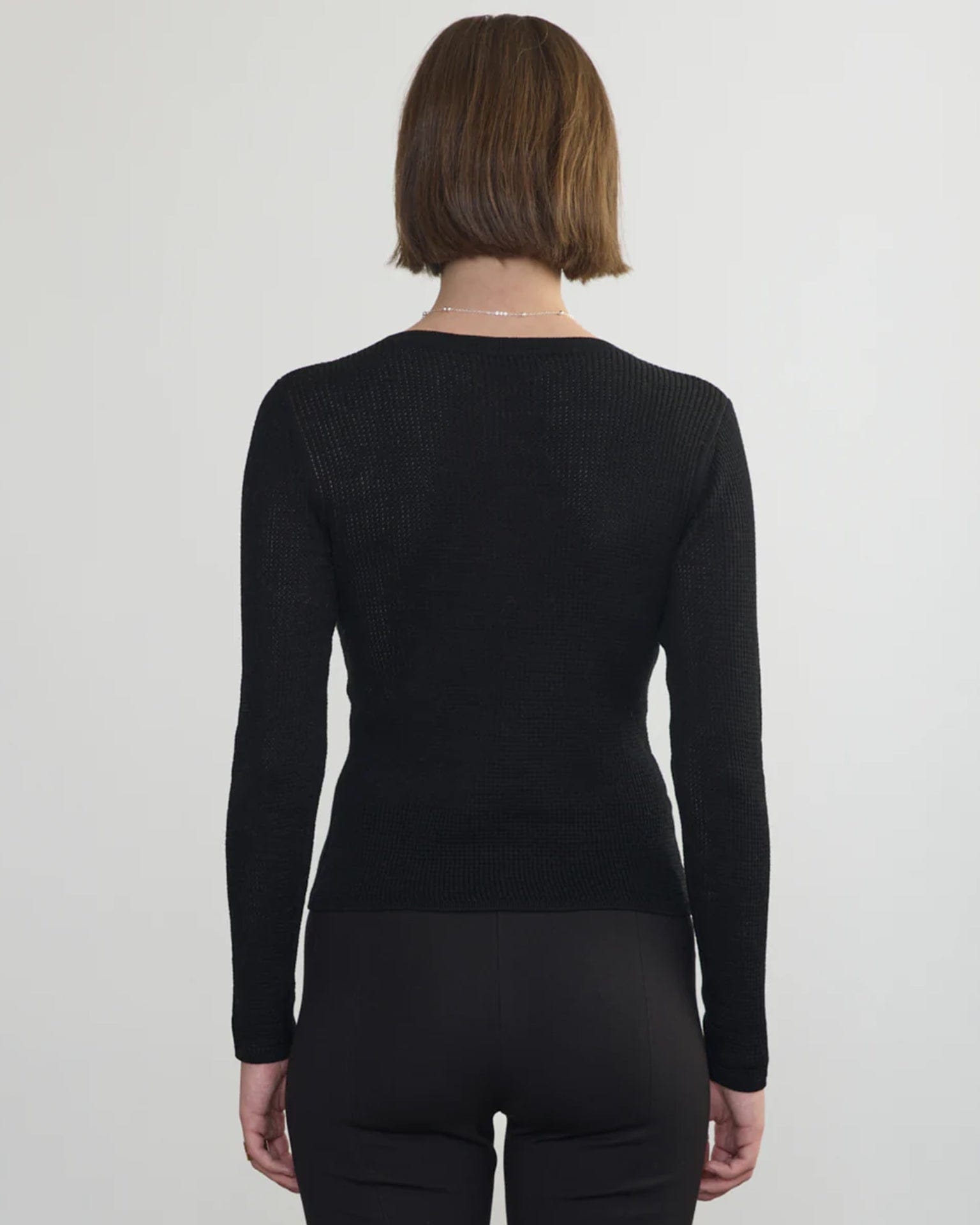 Margaret O'Leary Clothing Scoop Neck Pullover in Black