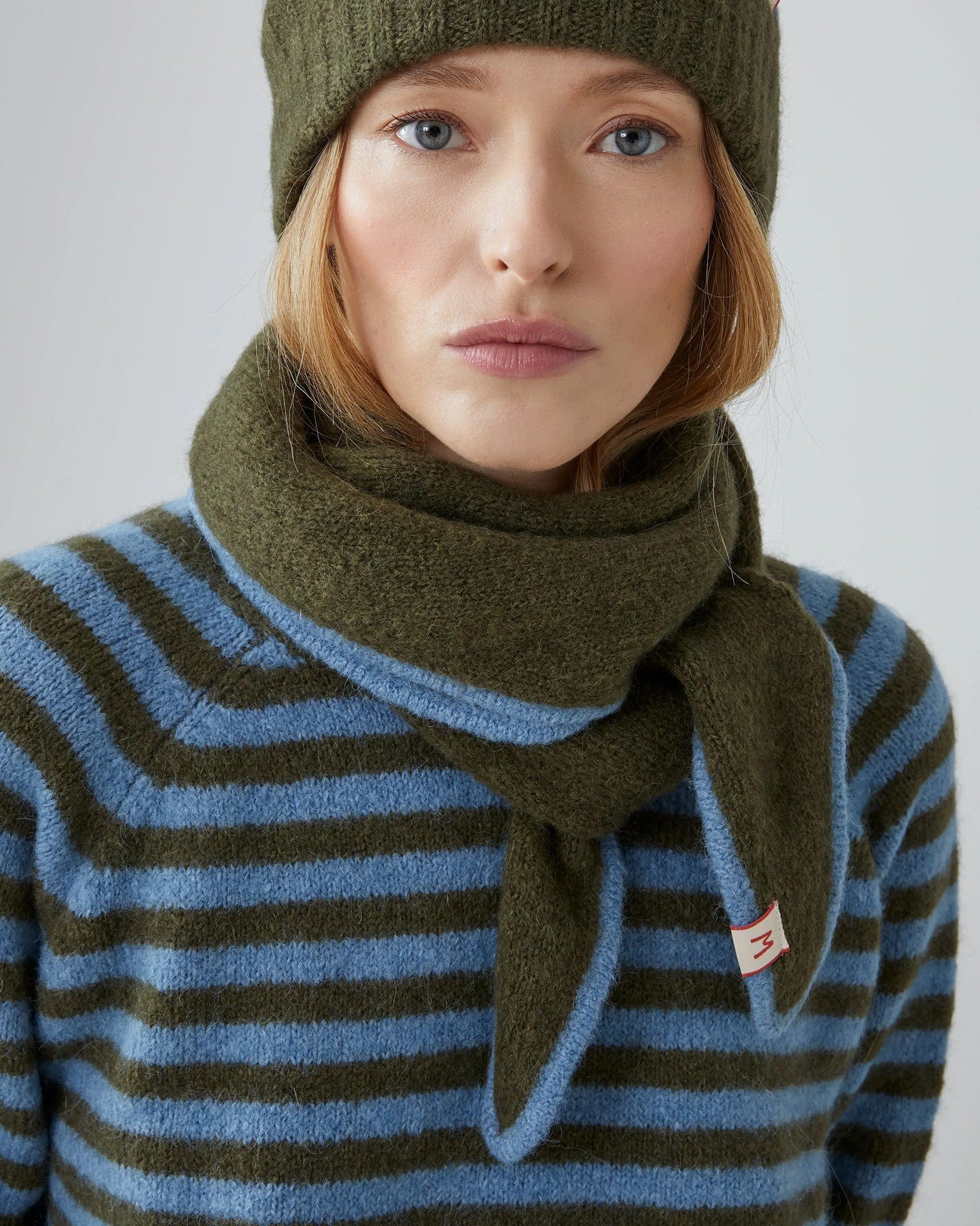 Moismont Accessories Hunter Green Elly Alpaca Scarf No 218 in Hunter Green