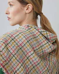 Moismont Accessories Daisy Pink MC Lean Wool Square Scarf No 799 in Daisy Pink