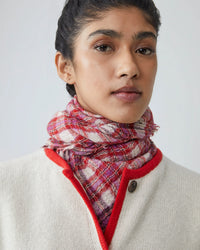 Moismont Magda Wool Square Scarf No 793 in Lipstick