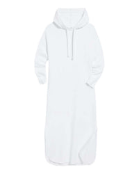 Frank & Eileen Clothing Mini James Hooded Cape Dress in White French Terry