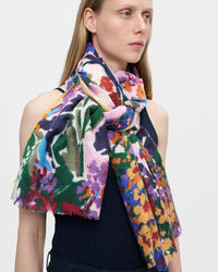 Conical Flowers Scarf in Rosa