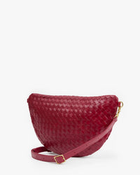 Grande Fanny - Medium Woven Diagonal in Garnet