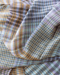 Épice Accessories Gold Plaid Wool Large Bandana in Gold