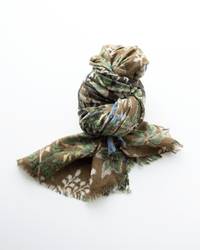 Épice Accessories Black Olive Fleur 2 Scarf in Black Olive