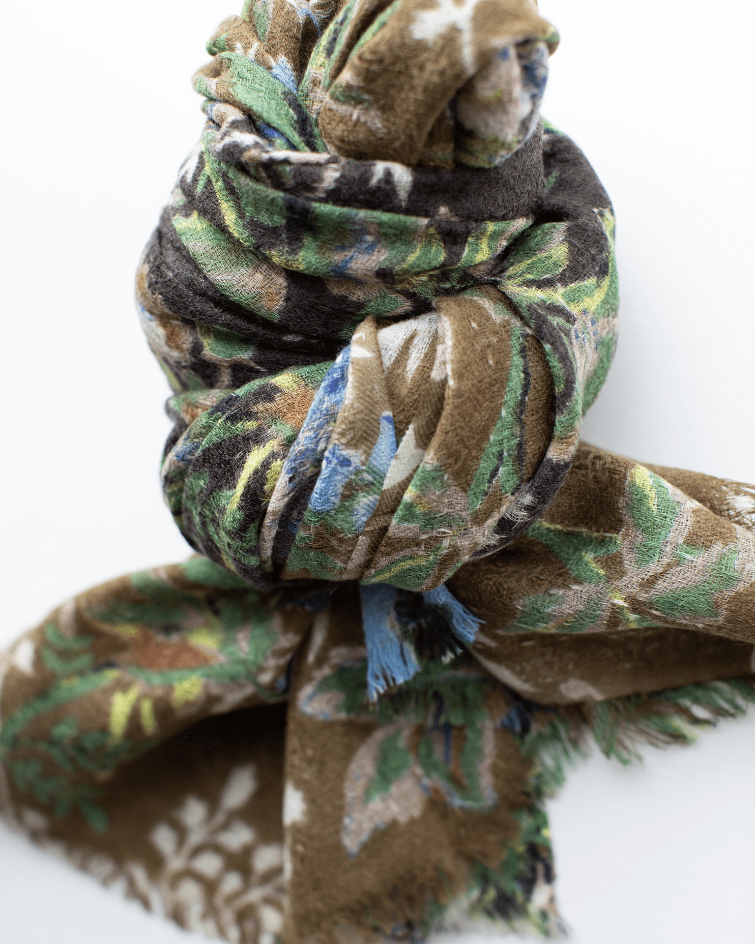Épice Accessories Black Olive Fleur 2 Scarf in Black Olive