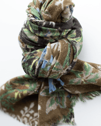 Épice Accessories Black Olive Fleur 2 Scarf in Black Olive
