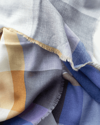 Épice Accessories Silver Iconic Check 7 Bandana in Silver