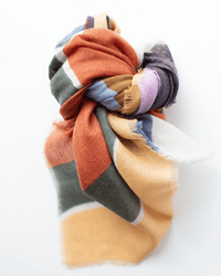 Épice Accessories Pompei Pop Stripe Wool Silk & Cashmere Bandana in Pompei