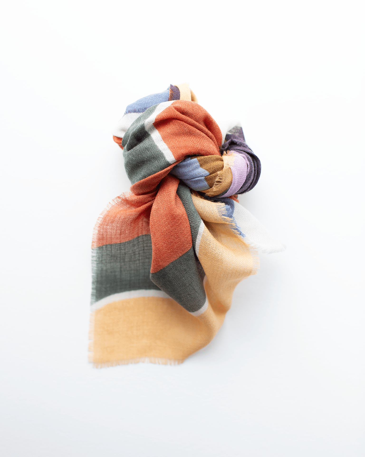Épice Accessories Pompei Pop Stripe Wool Silk & Cashmere Bandana in Pompei