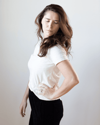 Eli V Neck Top in Bisque - Bliss Boutiques
