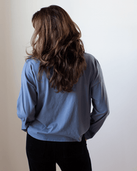 Loffler Boxy Fine Jersey Tee in Indigo - Bliss Boutiques