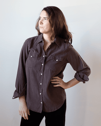 California Shirt in Chocolate - Bliss Boutiques