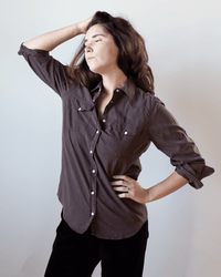 California Shirt in Chocolate - Bliss Boutiques