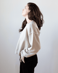 Kenya Oversize FT Crew Sweatshirt in Faded Taupe - Bliss Boutiques