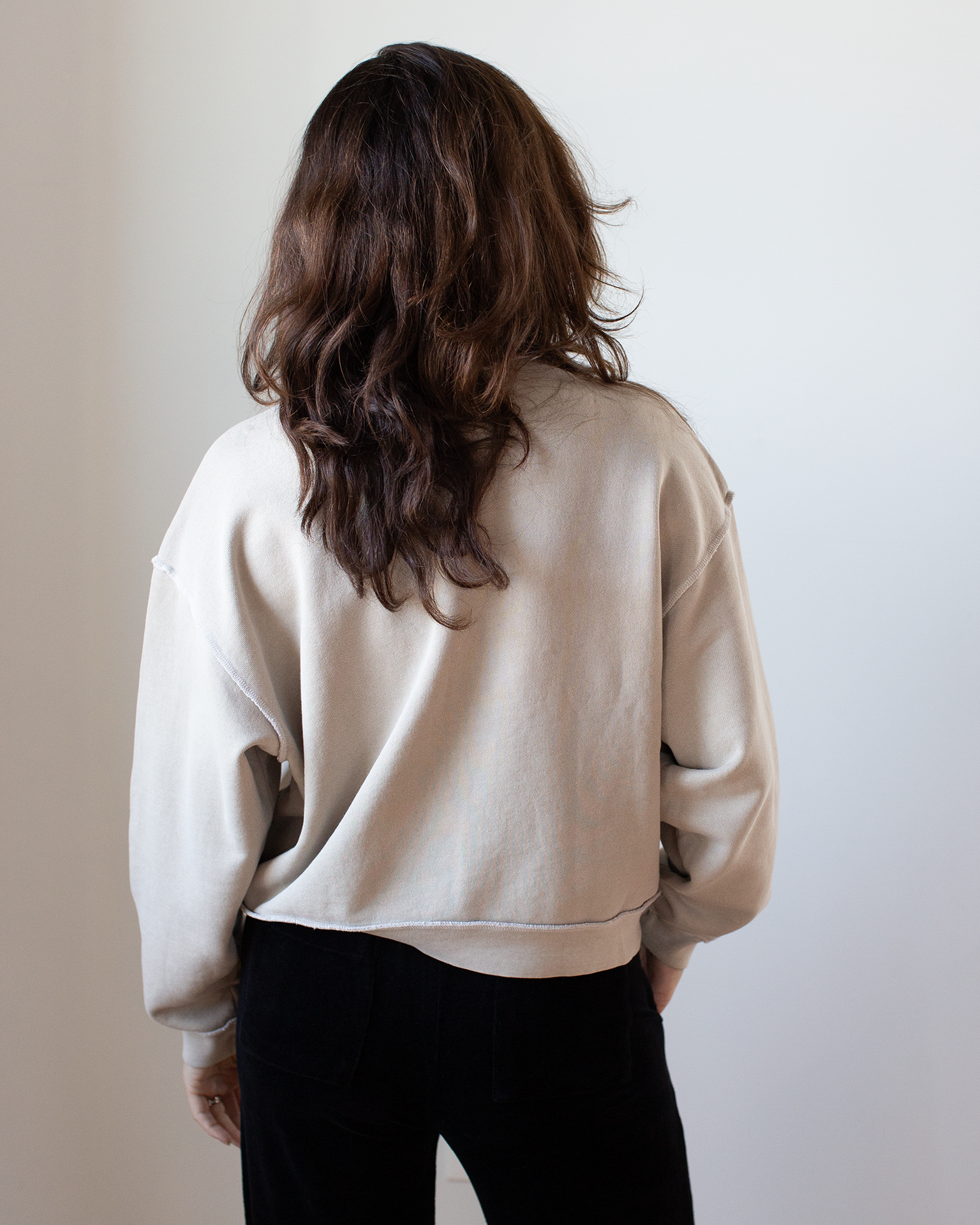 NSF Kenya Oversize FT Crew Sweatshirt in Faded Taupe