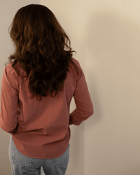 Velvet by Graham & Spencer Clothing Arielle Long Sleeve Half Button Shirt in Allure