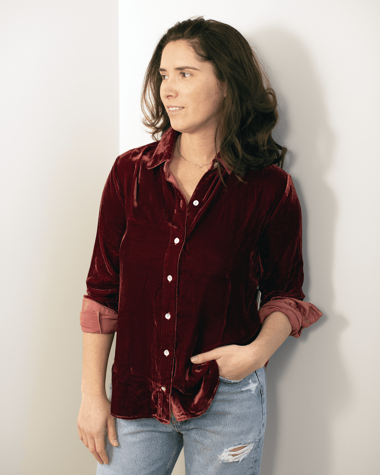 Bella Dahl Long Sleeve Classic Shirt in Autumn Rose - Bliss Boutiques Bella Dahl Long Sleeve Classic Shirt in Autumn Rose - Bliss Boutiques