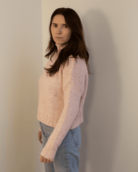 Boxy Chunky Mock in Pinkberry - Bliss Boutiques