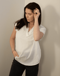 Casta Shirt in White - Bliss Boutiques