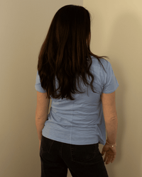 Odelia Short Sleeve Crew Neck Top in Sailboat - Bliss Boutiques