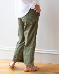 Sailor Pant in Army Cotton Poplin
