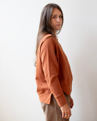Raglan Sweatshirt in Earth Terry