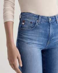 AG Jeans Denim Saige Wide Leg Crop in 13Ys Allure