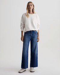 AG Jeans Denim Saige Wide Leg Crop in Watermist