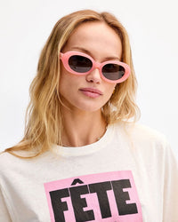 Clare V. Julia Sunglasses in Peony