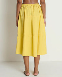 Karin Tiered Skirt in Sunshine