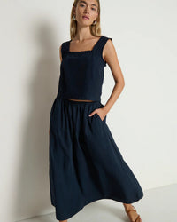 Karin Tiered Skirt in Night Sky
