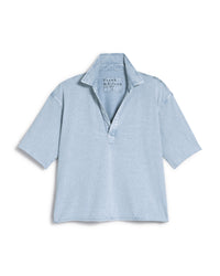 Frank & Eileen Patty S/S Popover Henley in Mineral Blue