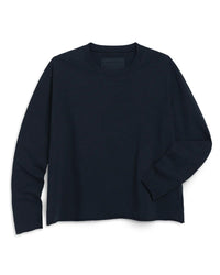 Quinn Crew LS Tee in British Royal Navy - Bliss Boutiques