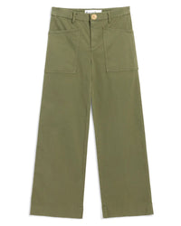 Limerick Wrap Pocket Pant in Olive - Bliss Boutiques