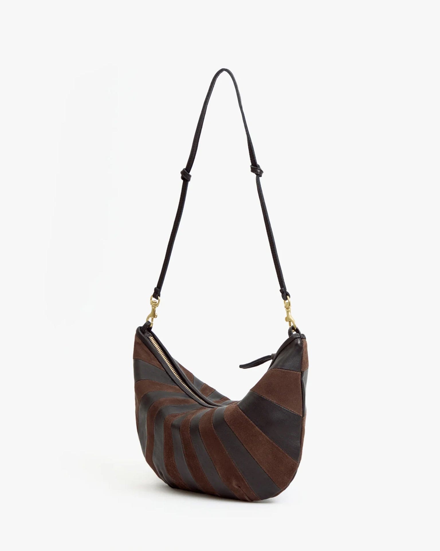 Clare V. Accessories Black/Chocolate Lune - Sunburst in Black/Chocolate