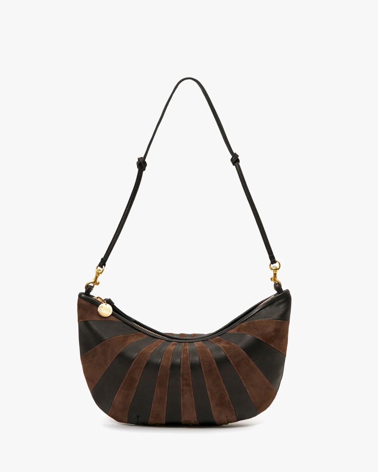 Clare V. Accessories Black/Chocolate Lune - Sunburst in Black/Chocolate