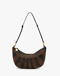 Clare V. Accessories Black/Chocolate Lune - Sunburst in Black/Chocolate