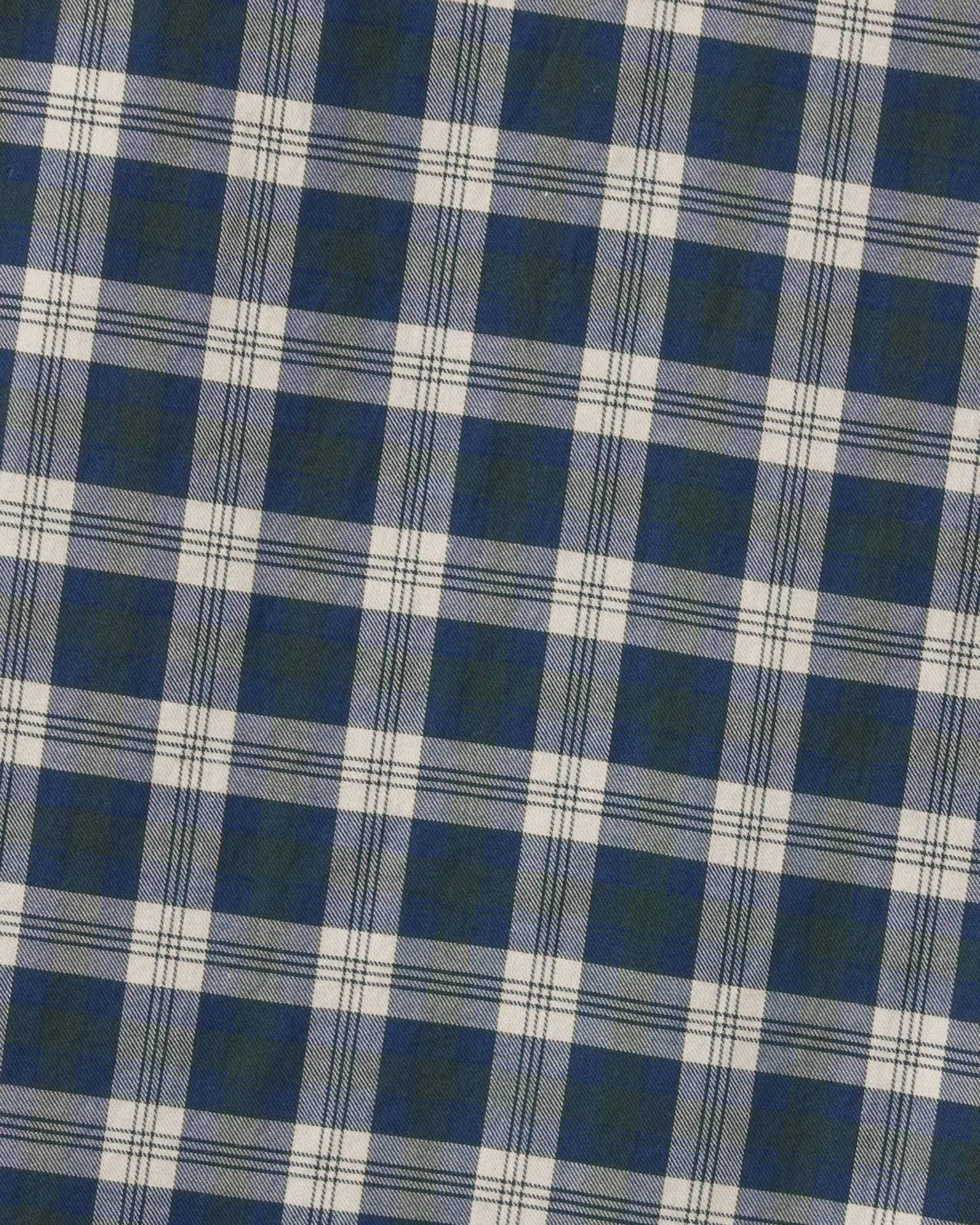 Trovata Birds of Paradis Blake Oversized Shirt in Maritime Plaid