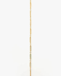 Fine Paperclip Charm Chain 24" in 14K Gold Vermeil - Bliss Boutiques