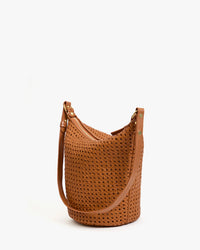 Clare V. Rattan Petit Jeanne in Tan