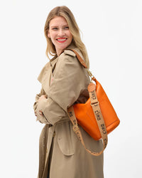 Clare V. Accessories Tan/Chocolate Ciao Adj Crossbody Strap in Tan/Chocolate